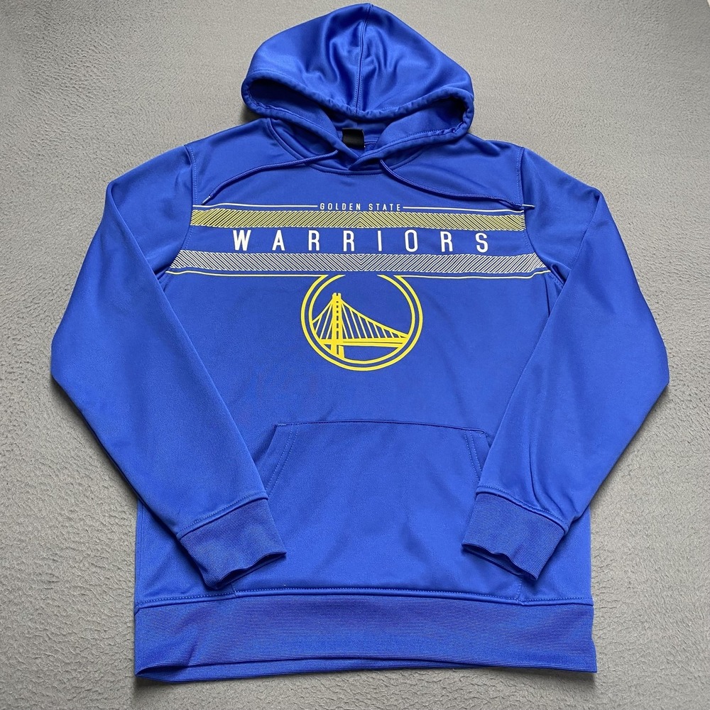 Golden State Warriors Hoodie Mens Small‎ Blue Pullover NBA Basketball Ultra Game